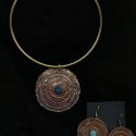 Biżuteria wykonana z materiałów: Chryzokola, Mosiądz, Turkus afrykański